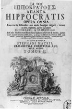 [Frontispice] - Hippocratis Opera omnia, cum variis lectionibus... ineditis potissimum... Accessit i [...]
