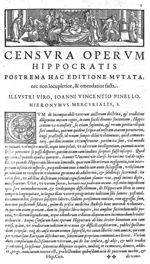 [Bandeau et lettrine : C] - Hippocratis Coi opera quae extant : Graece et Latine veterum codicum col [...]