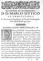 [Bandeau et lettrine : D] - Hieronymi Mercurialis,... In omnes Hippocratis Aphorismorum libros  prae [...]