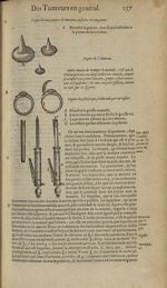 Figure de trois pointes de lancettes inserées en un getton - Les Oeuvres d'Ambroise Paré,...divisees [...]