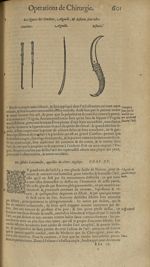 Les figures des crochets, aiguille, & bistorie - Les Oeuvres d'Ambroise Paré,...divisees en trente l [...]