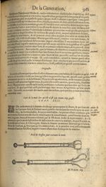 Pied de griffon pour extraire la mole - Les Oeuvres d'Ambroise Paré,...divisees en trente livres. Av [...]