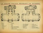 Le Grand Palais pendant la guerre. Plan du rez-de-chaussée / Plan du 1er étage - Le Grand Palais pen [...]