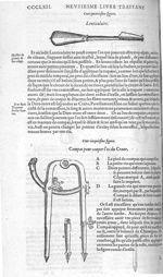 Fig. 104. Lenticulaire / Fig. 105. Compas pour couper l'os du crane - Les Oeuvres d’Ambroise Paré, c [...]
