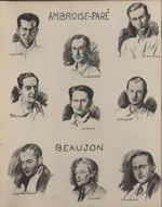 Ambroise-Paré: P. Aliker; André Aubin; R. Bourgeois; Jean Gorodiche; J. Porin; J. Facquet / Beaujon: [...]