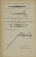 Pince à dissection, de Brünings. Pince du Dr Bourgeois / Instrumentation d'Ahé employée par le Dr Le [...]