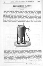 Fig. 29. Etuve autorégulatrice de M. D'Arsonval - Revue des instruments de chirurgie ; bulletin mens [...]