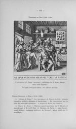 L'extracteur de Taons (gravure) ; collection du Dr Henry Meige, avec cette légende : Nit opus Anticy [...]