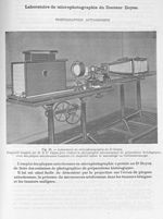 Fig. 28. Dispositif imaginé par le Dr Doyen pour réaliser la photographie microscopique de préparati [...]