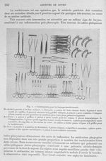 Fig. 1. Instruments pour la laryngo-trachéotomie - Archives de Doyen. Revue médico-chirurgicale illu [...]