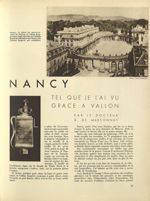 Nancy : la place du gouvernement. En lettrine, la masse d’appariteur, jadis donnée au Collège Royal  [...]