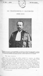 Le Professeur F. Raymond (1844-1910) - Revue neurologique