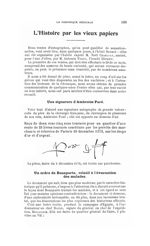 Signature d'Ambroise Paré - La Chronique médicale : revue bi-mensuelle de médecine historique, litté [...]