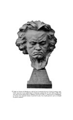 Buste en bronze de Beethoven - La Chronique médicale : revue bi-mensuelle de médecine historique, li [...]