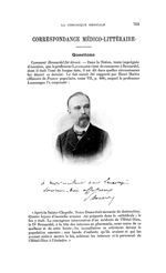 Brouardel - La Chronique médicale : revue bi-mensuelle de médecine historique, littéraire & anecdoti [...]