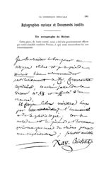 Un autographe de Bichat - La Chronique médicale : revue bi-mensuelle de médecine historique, littéra [...]
