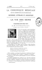 Lettre ornée - La Chronique médicale : revue bi-mensuelle de médecine historique, littéraire & anecd [...]