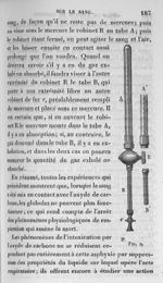 Fig. 9. Instrument composé d'un tube en verre gradué, rempli de sang et d'air, [afin de savoir s'il  [...]