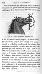 Fig. 32. Appareil pour écarter les mâchoires du cheval - Leçons de la physiologie opératoire