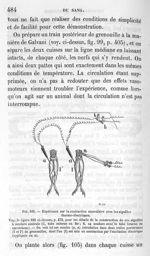 Fig. 105. Expérience sur la contraction musculaire avec les aiguilles thermo-électriques - Leçons de [...]