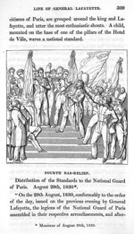 Fourth bas-relief. Distribution of the Standards to the National Guard of Paris. August 29th, 1830 - [...]