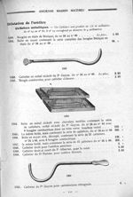 Cathéter en métal nickelé du Pr Guyon, du n° 24 au n° 60. Boîte en métal nickelé avec chevalets mobi [...]