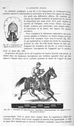 Fig. 197. Explorateur des appuis du pied du cheval/ Fig. 198. Ensemble des appareils pour l'inscript [...]