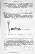 Fig. 324. Appareil destiné à mesurer les changements de volume d'un tube élastique ou d'une artère s [...]