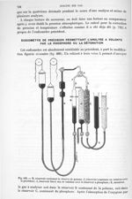 Fig. 480. H, réservoir contenant la réserve de potasse; I, réservoir à mercure en relation avec le p [...]