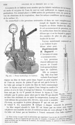 Fig. 562. Presse hydraulique de Cailletet/ Fig. 563. Tube de verre où sont renfermées les substances [...]