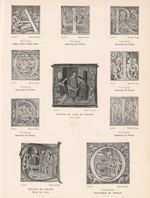 [Lettrines de Van Calcar : Anatomie de Vésale, lettre ornée] / Edition de luxe de Galien, XIVe siècl [...]