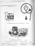 Fig. 923. Sphygmomanomètre de Potain/ Fig. 924. Sphygmotensiophone du Prof. Vaquez et du Dr. Laubry/ [...]