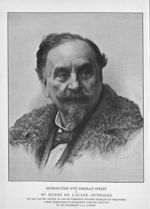 Reproduction d'un portrait offert à Mr. Henri de Lacaze-Duthiers en 1886 [...] comme témoignage d'ad [...]