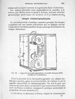 Fig. 65. Appareil chronophotographique réversible Demeny (1893) à bandes de 6 centimètres - Evolutio [...]