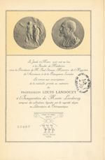 Médaille gravée en mémoire du Professeur Louis Landouzy  - Louis Landouzy - Discours prononcé par MM [...]