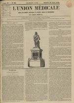 Statue de Larrey par David d'Angers installée au Val-de-Grâce - L'Union médicale : journal des intér [...]