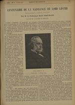 Lord Lister O. M. (5 avril 1827 - 10 février 1912) - Gazette des hôpitaux civils et militaires (Lanc [...]