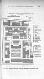 Fig. 3. Hôpital Trousseau, d'après l'assistance publique en 1900 - Annales d'hygiène publique et de  [...]