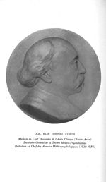 Docteur Henri Colin - Annales médico-psychologiques