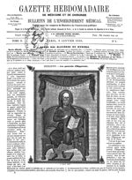 Hippocrate - Gazette hebdomadaire de médecine et de chirurgie