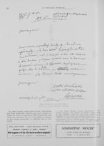 Minute d'une lettre de Lapeyronie à Dubois - Le progrès médical