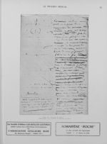 Page d'un manuscrit de Bichat (Bibliothèque de la Faculté de médecine de Paris) - Le progrès médical
