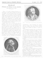 Fig. 1. - Marat gentilhomme; mis en vente à Venise, en 1793 / Fig. 2. - Portrait gravé, sans nom d'a [...]
