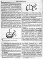 Fig. 2. [Spiromètre de Boudin] - Gazette médicale de Paris : journal de médecine et des sciences acc [...]