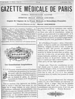 Pr Fournier - Gazette médicale de Paris : journal de médecine et des sciences accessoires