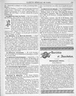Pr Berger - Gazette médicale de Paris : journal de médecine et des sciences accessoires