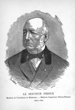 Le docteur Pidoux. Membre de l'Académie de Médecine - Médecin Inspecteur d'Eaux-Bonnes. 1808-1882 -  [...]