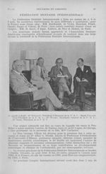 De gauche à droite : Dr rowlett, Président d’Honneur de la F. D. ; Henri Villain, Vice-Président de  [...]