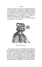 Portrait de Meyssonnier - Bulletin de la Société française d'histoire de la médecine