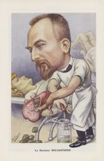 [Caricature] Le Docteur Delagénière (H. Frantz) - Chanteclair